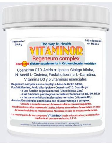 Vitaminor Regeneuro Complex 240 cápsulas