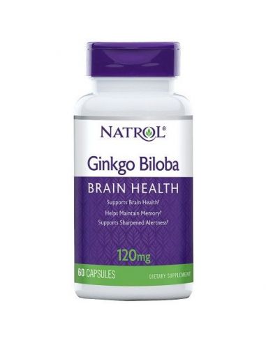 NATROL GINKGO BILOBA 120MG 60 CAPSULAS