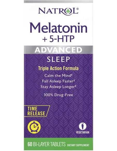 MELATONINA +5HTP TIME RELEASE 60 TABLETS