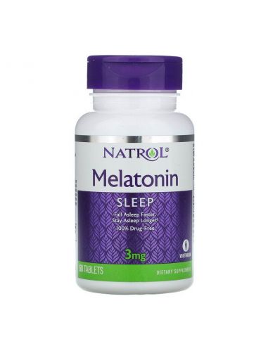 MELATONINA NATROL 3 mg 60 Tabletas