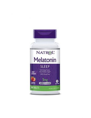 MELATONINA NATROL 5mg fast dissolve 90 tabletas