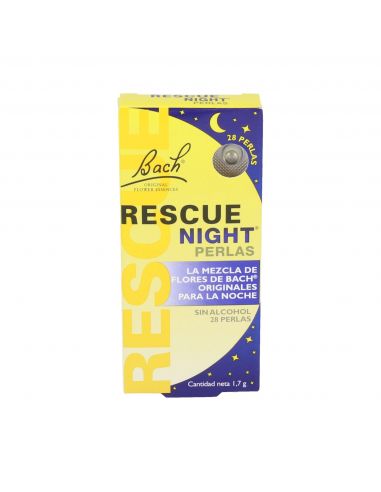 FLORES BACH RESCUE NIGHT SIN ALCOHOL 28 PERLAS