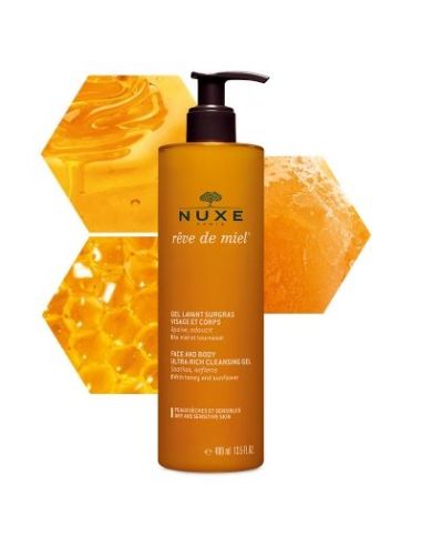 NUXE Gel limpiador Dermatológico 400ML Rêve de Miel®