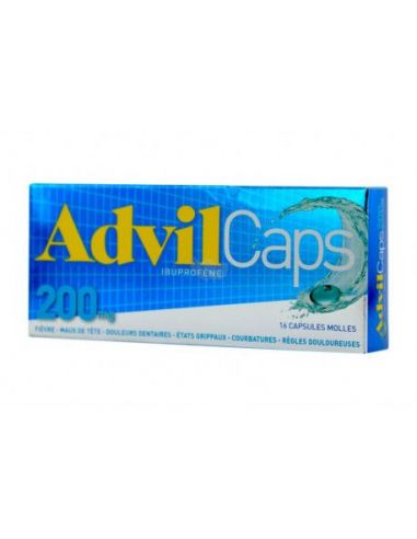 ADVILCAPS 200 mg 16 CAPSULAS