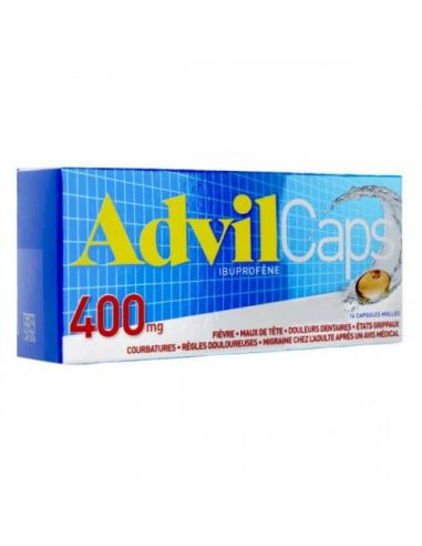 ADVILCAPS 400 mg 14 CAPSULAS