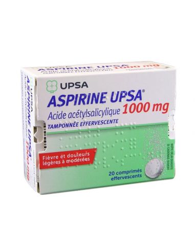 ASPIRINA UPSA 1000MG 20 COMPR EFERVESCENTE
