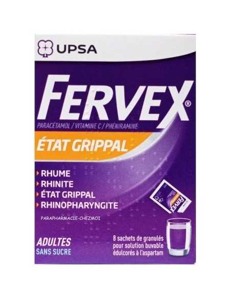 FERVEX ADULTO SIN AZUCAR 8 SOBRES