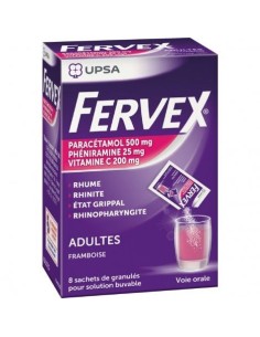 FERVEX ADULTO FRAMBUESA 8 SOBRES