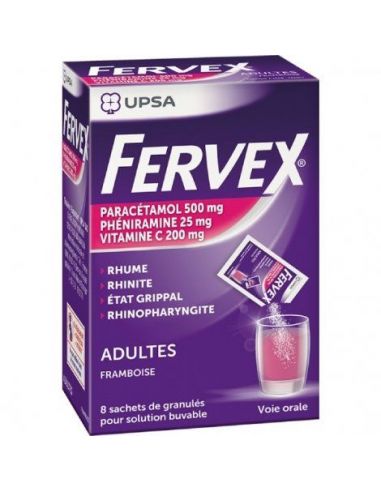 FERVEX ADULTO FRAMBUESA 8 SOBRES