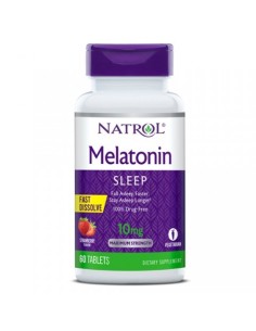 MELATONINA NATROL 10MG 60TAB STRAW FAST DISSOLVE