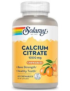 SOLARAY CALCIUM CITRATE 1000MG CHEWABLES