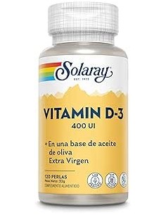 SOLARAY VITAMINA D3 400UI 120 PERLAS