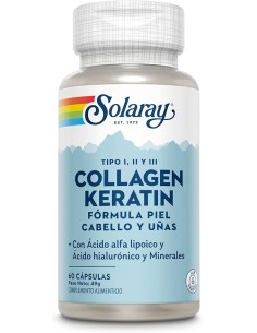 COLLAGEN KERATIN 60 CÁPSULAS- SOLARAY