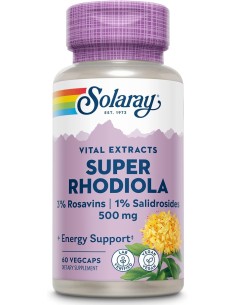 SUPER RHODIOLA ROOT EXTRACT 500MG 60VEGCAP SOLARAY