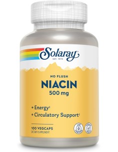 SOLARAY NIACIN 500 MG - 100CAPS