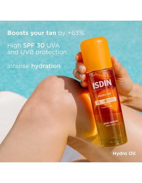 ISDIN Fotoprotector Hydro Oil SPF 30 – Aceite Facial Hidratante y Protector