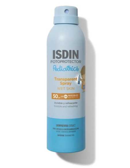 SDIN Spray Pediátrico Wet Skin SPF 50 – Protección Solar Infantil Transparente