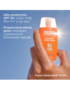 ISDIN Fusion Water MAGIC Glow SPF 30 – Protector Solar Facial con Efecto Luminoso 2
