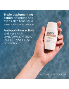 ISDIN FotoUltra 100 Unify Color SPF 50+ – Protector Solar Facial Antimanchas con Color 2