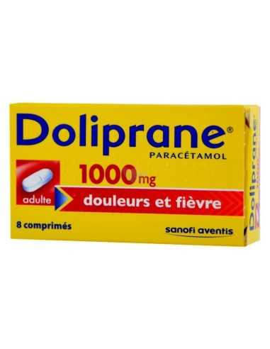 Doliprane 1000 mg – Dolor y Fiebre (8 comprimidos)