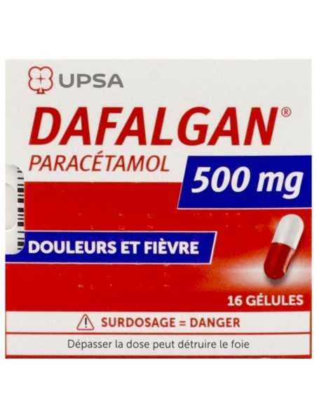 Dafalgan 500 mg Cápsulas Blandas – Alivio del Dolor y Fiebre (16 u)
