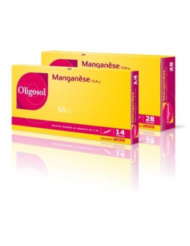 Oligosol Manganeso 28 ampollas 2ml Labcatal