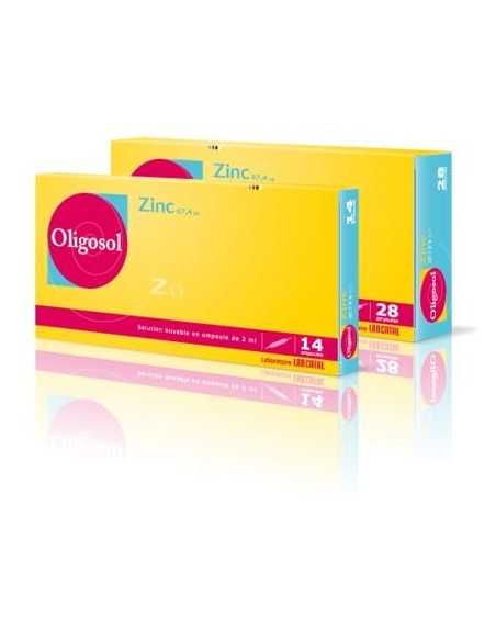 Oligosol Zinc 28 ampollas de 2ml Labcatal