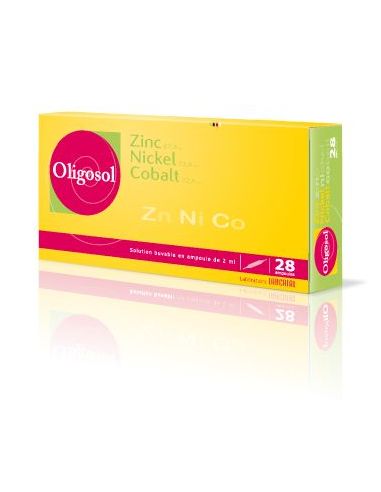 Oligosol Zinc Niquel Cobalto 28 ampollas de 2ml Labcatal