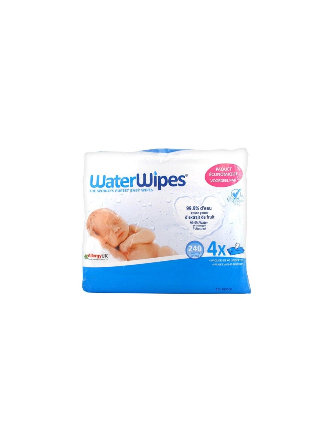 Toallitas húmedas WaterWipes Biodegradables 60 uns – Motherna