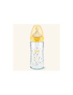 BIBERON FC 240ML CRISTAL 0-6MESES M LATEX NUK