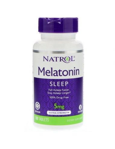 MELATONINA NATROL 5MG time release 100 tablets