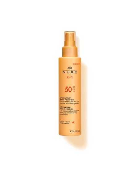NUXE SUN - SPRAY FUNDENTE PARA ROSTRO Y CUERPO ALTA PROTECCIÓN SPF 50